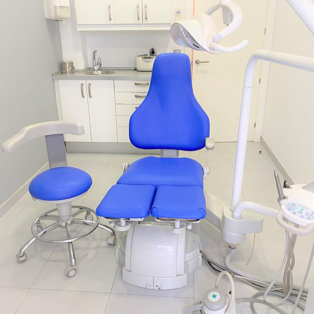 Silla azul podo